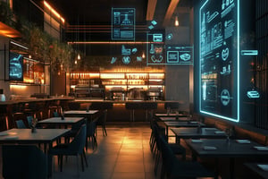 Jumelage numérique dans un restaurant