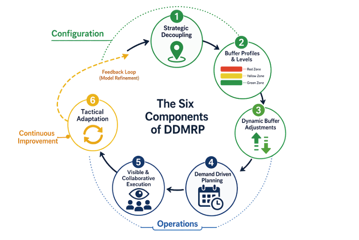 The Six Components of DDMRP