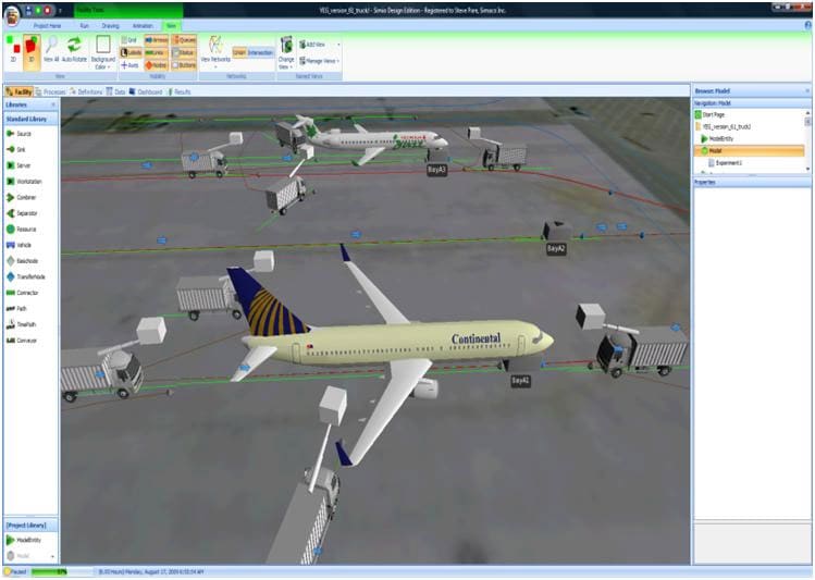 Figure 1 - Aecom Simio Model