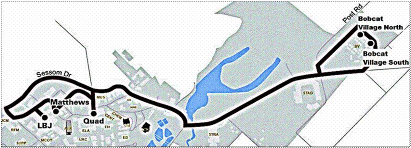 Figure 1- Bus Route and Bus Schedule