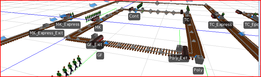 A view of the monorail system.